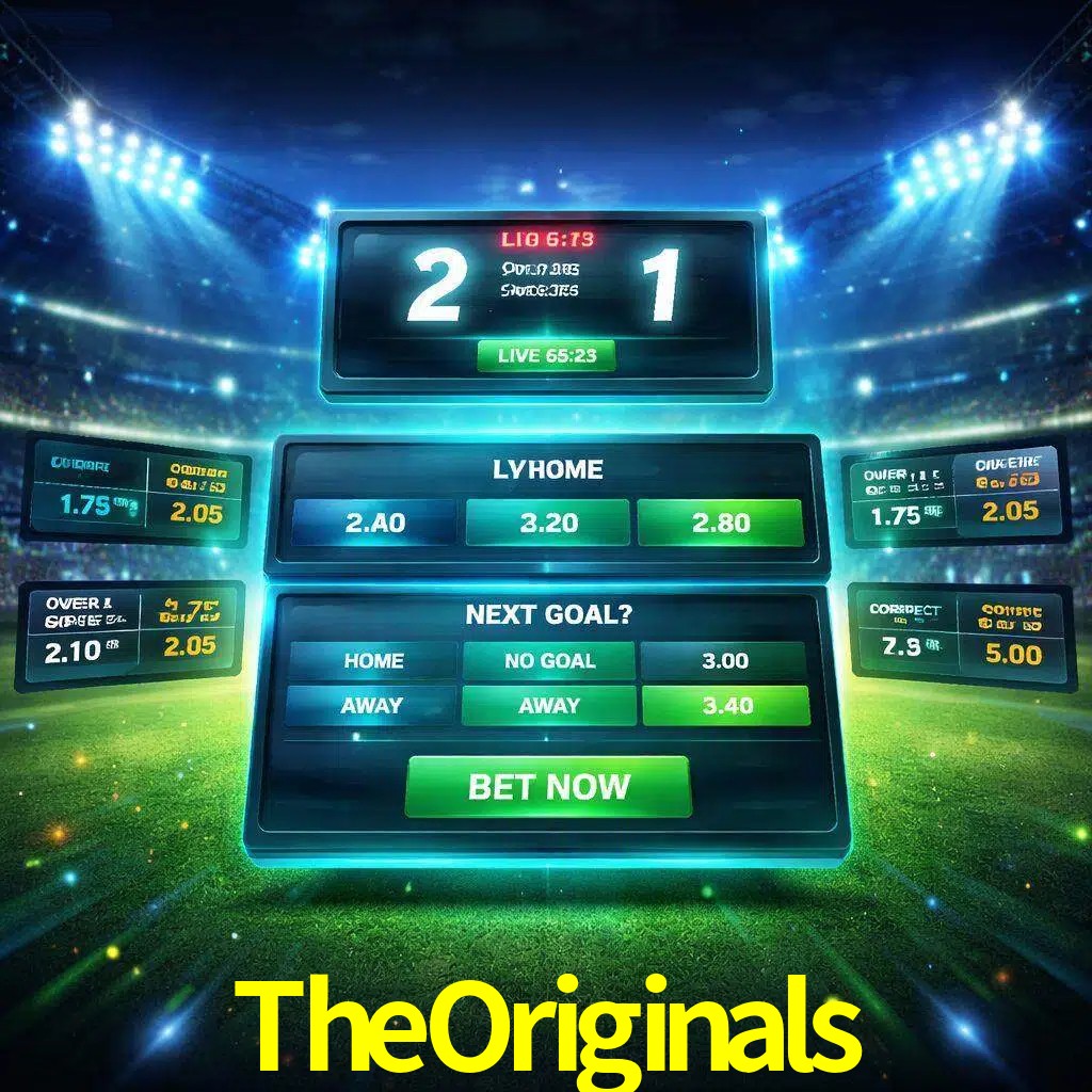 Vista de apuestas en vivo TheOriginals durante un partido en curso