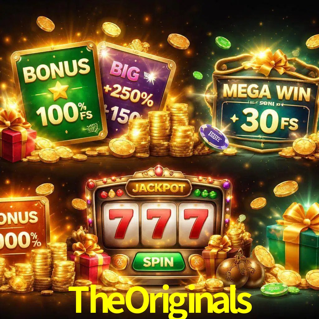 Tipos de bonos TheOriginals incluyendo recompensas de bienvenida y promociones continuas